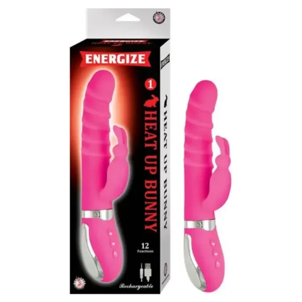 Energize Heat Up Bunny 1 Pink Rabbit Style Vibrator