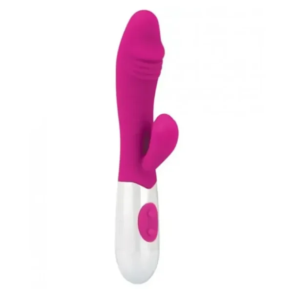 Gigaluv Twin Bliss Buzz Pink Rabbit Style Vibrator