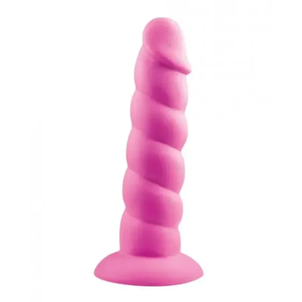 Rock Candy Suga Daddy 7" Silicone Dildo - Pink